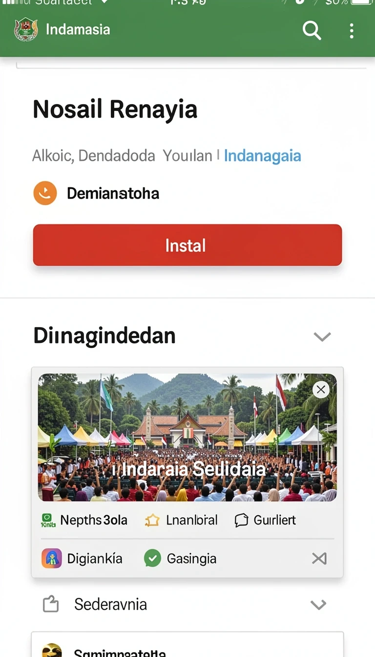 Tampilan Cara Update Aplikasi nv77 ke Versi Terbaru